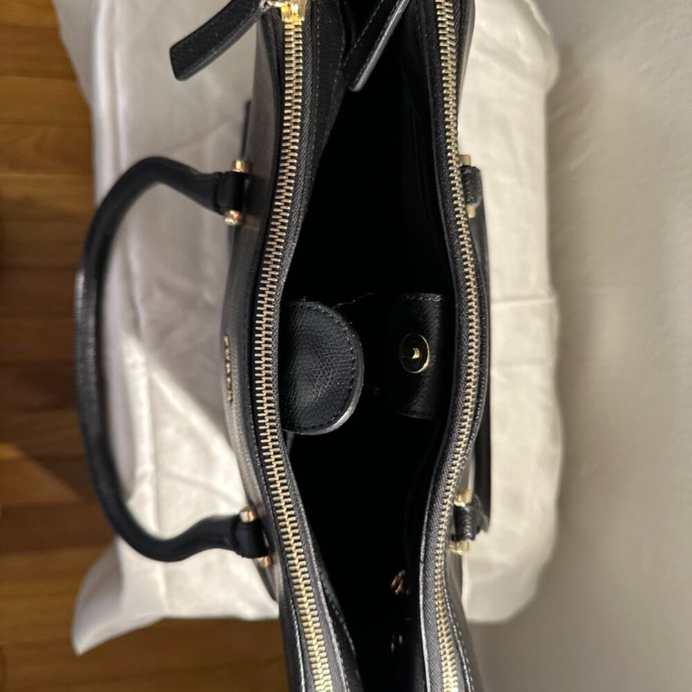 FURLA Black Leather Tote Bag - Picture 4 of 8